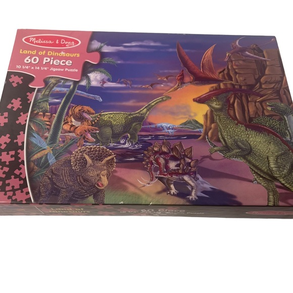 Melissa & Doug Land of Dinosaurs 60 piece puzzle - Picture 4 of 5